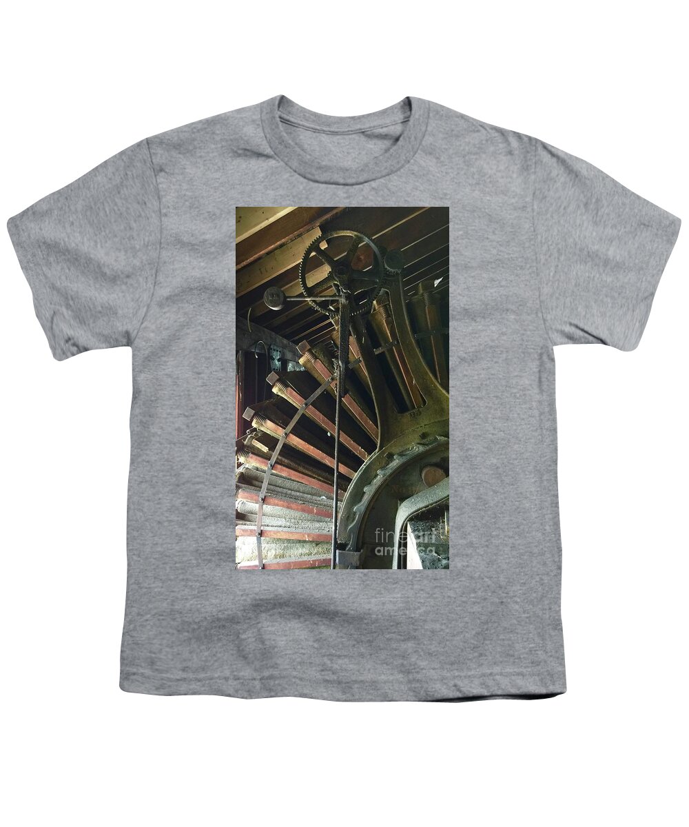 Patterson Milling Company Youth T-Shirt featuring the photograph Dust Collector 2 by Megan Cohen