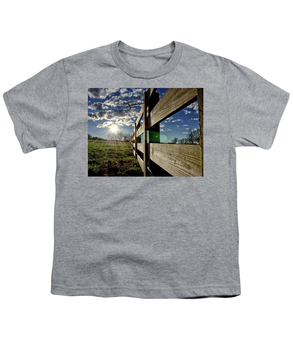 Landscapes Youth T-Shirt featuring the photograph Farm Life by Michael Frank