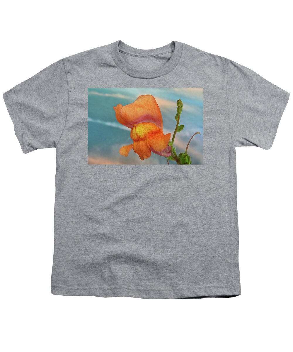 Snapdragon Youth T-Shirt featuring the photograph Golden Snapdragon by Terence Davis