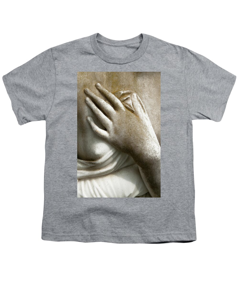 Macro Youth T-Shirt featuring the photograph Hand To Heart by Ginger Stein