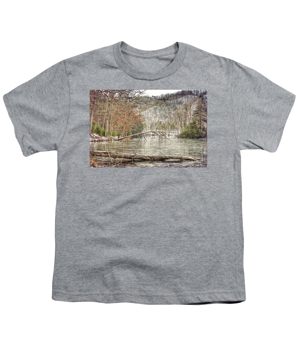 Hungry Mother State Park Youth T-Shirt featuring the photograph Hungry Mother State Park - Winter Landscape by Kerri Farley