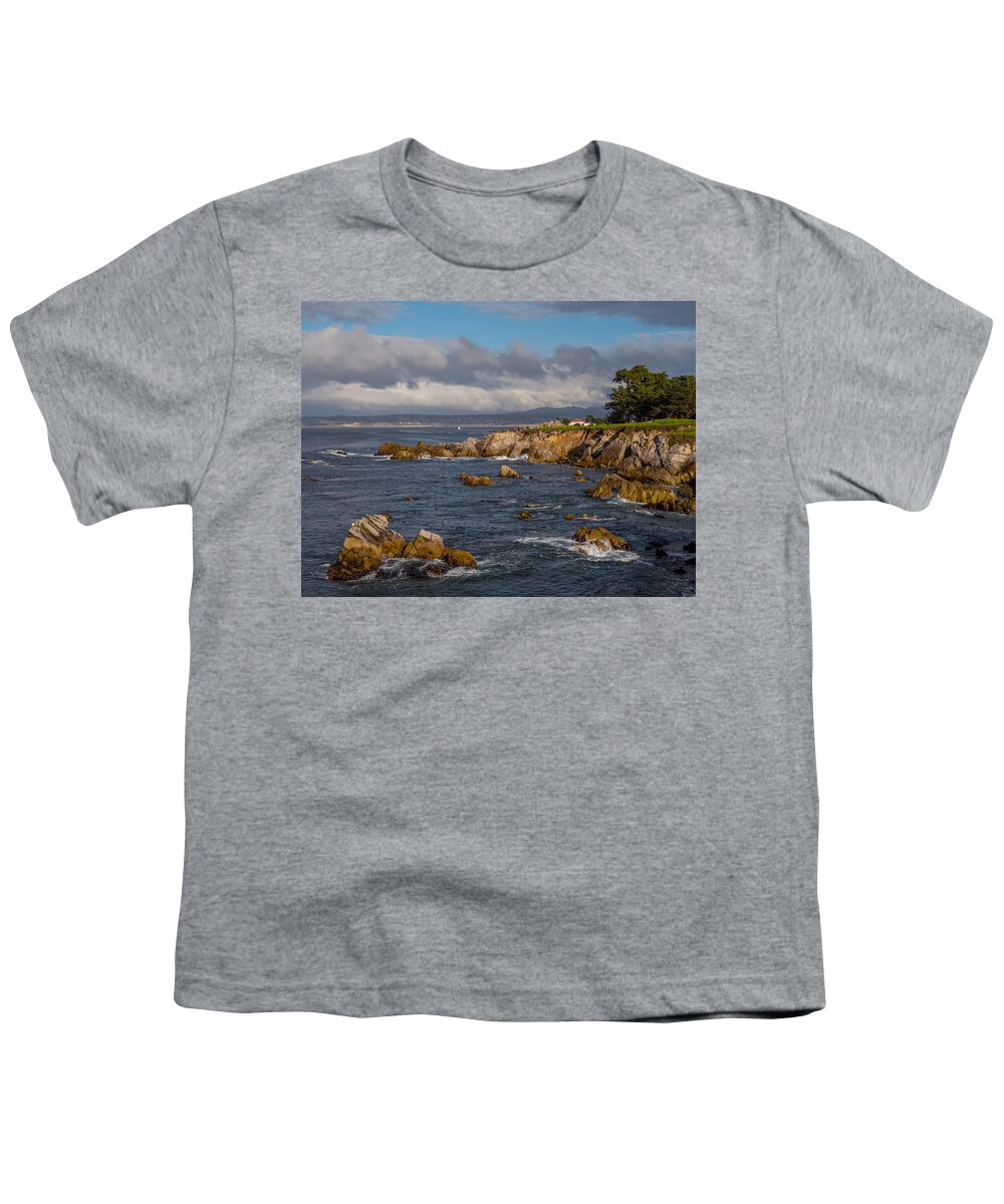 Pacific Grove Youth T-Shirt featuring the photograph Pacific Grove Coastline by Derek Dean