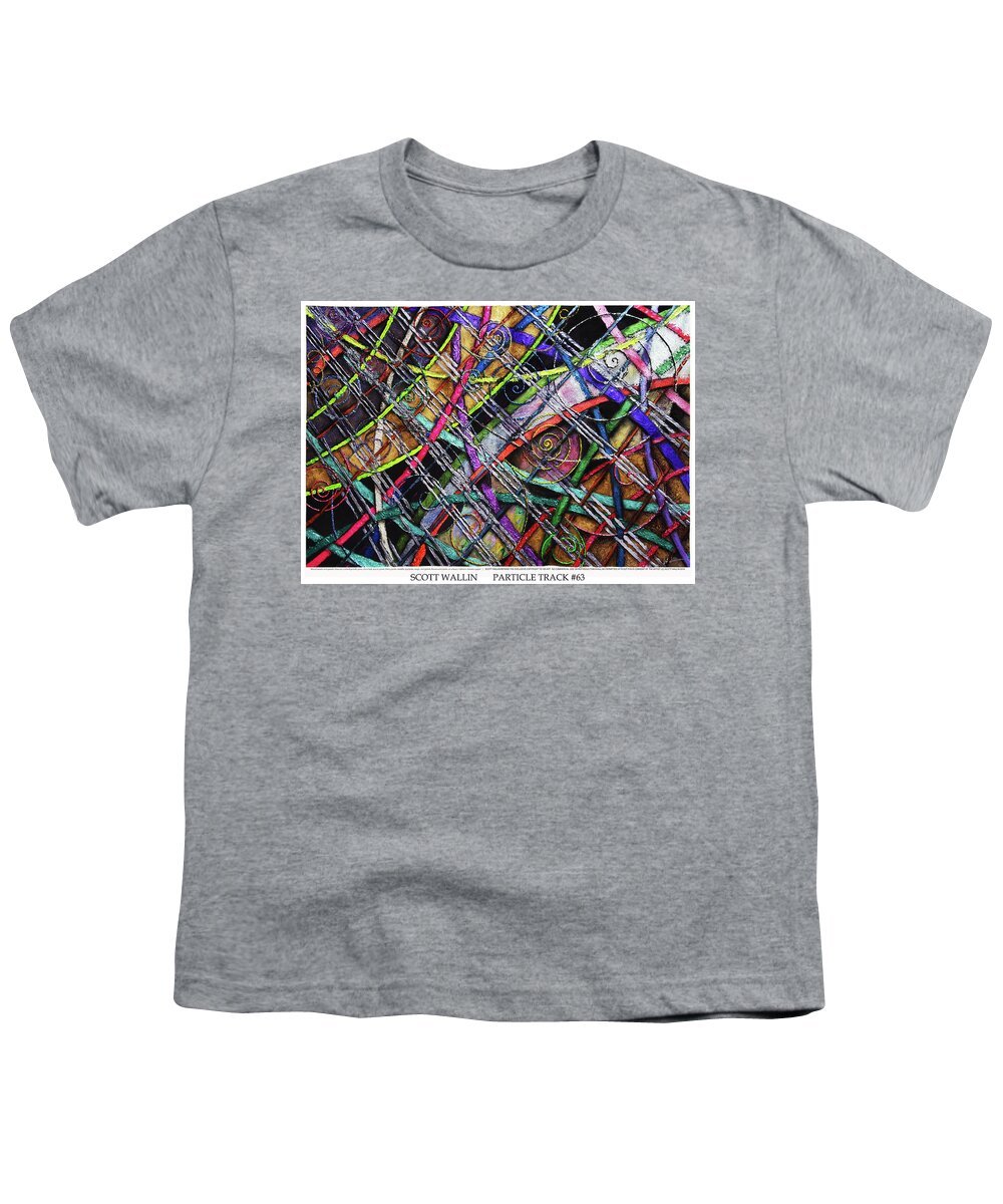 The Particle Track Series Is A Bright Youth T-Shirt featuring the painting Particle Track Sixty-three by Scott Wallin