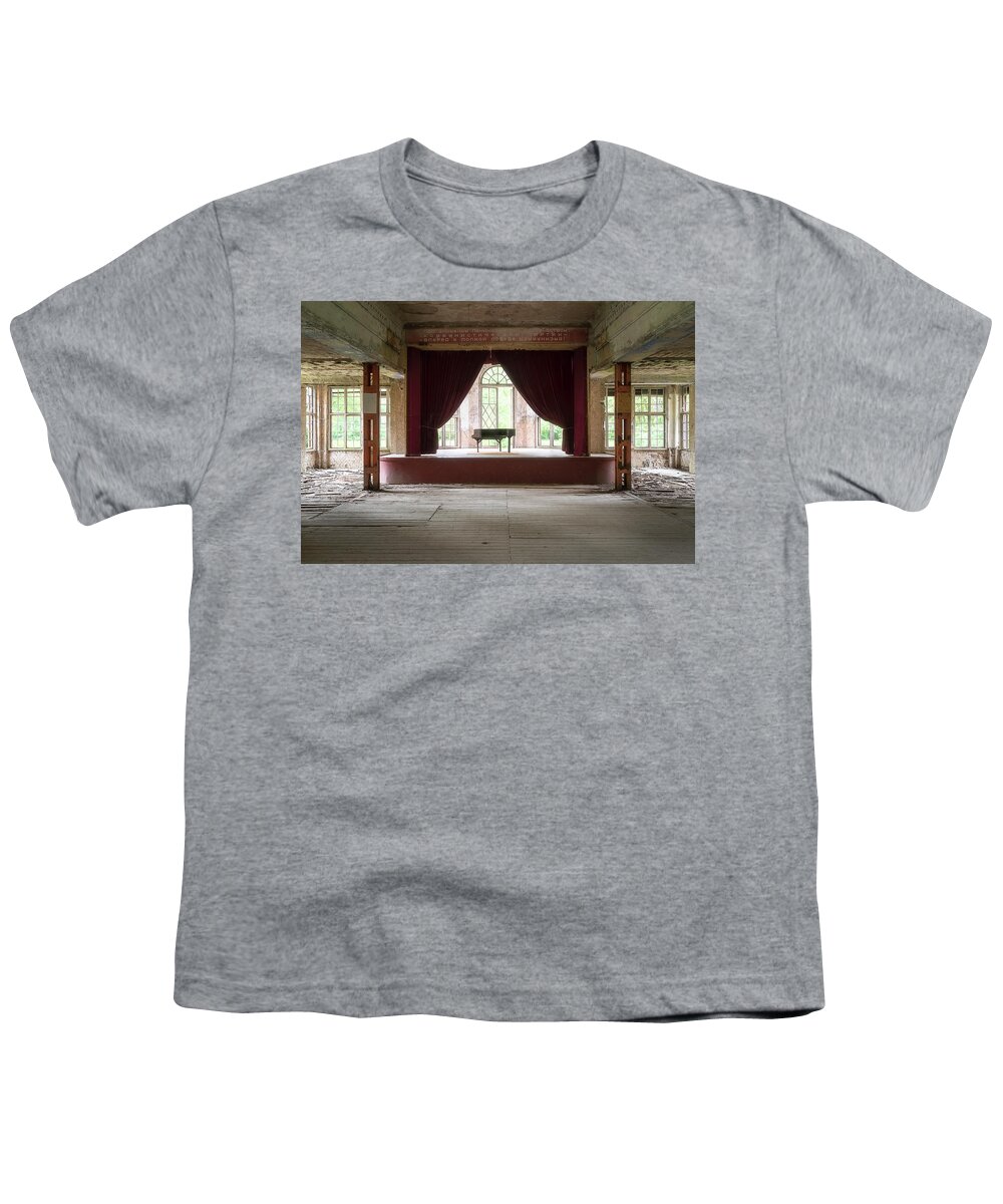 Urban Youth T-Shirt featuring the photograph Piano on Stage by Roman Robroek