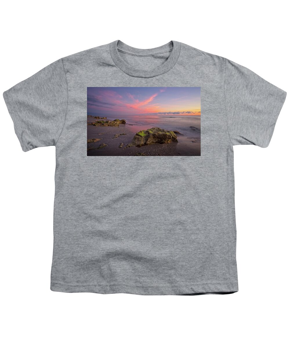 Water Youth T-Shirt featuring the photograph Pink Clouds by Steve DaPonte