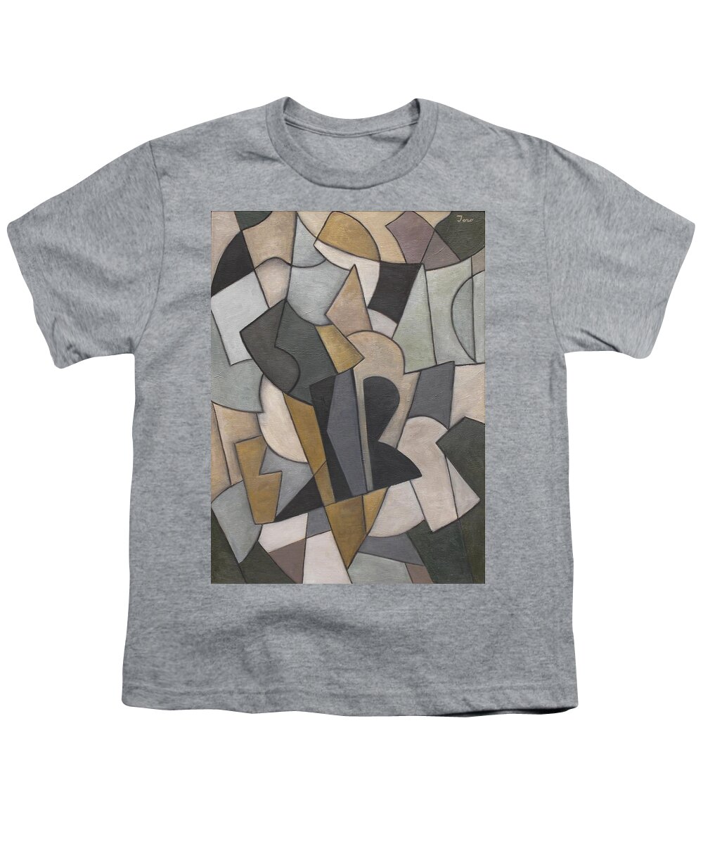 Abstract Youth T-Shirt featuring the painting Relativity by Trish Toro