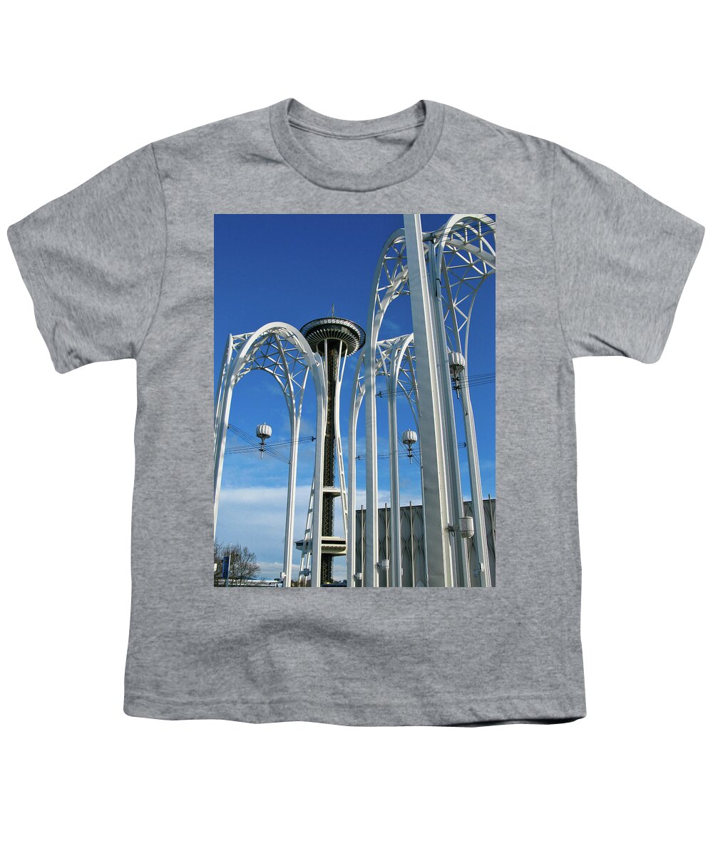 Seattle Youth T-Shirt featuring the photograph Seattle Center, Seattle by Segura Shaw Photography
