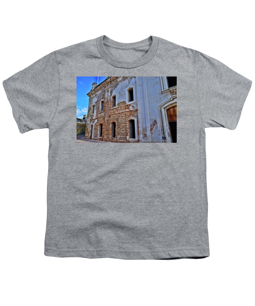 Puerto Rico Youth T-Shirt featuring the photograph Spanish Fort by Segura Shaw Photography