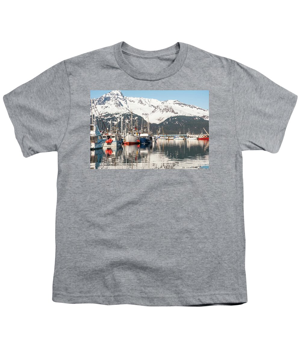 Alaska Youth T-Shirt featuring the photograph The Fishing fleet by Charles McCleanon