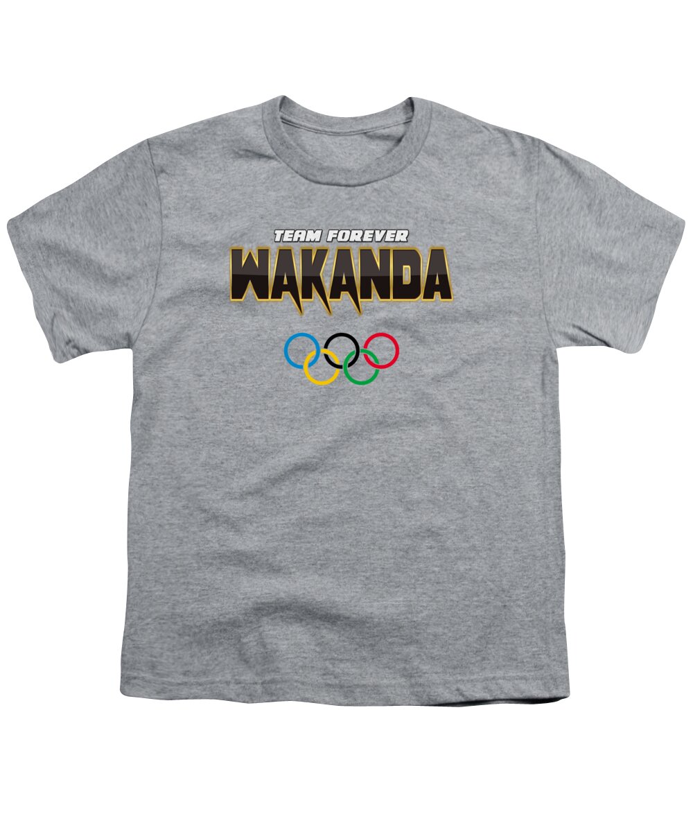 T-shirt Youth T-Shirt featuring the digital art Wakanda Olympic Team by Jonas Luis