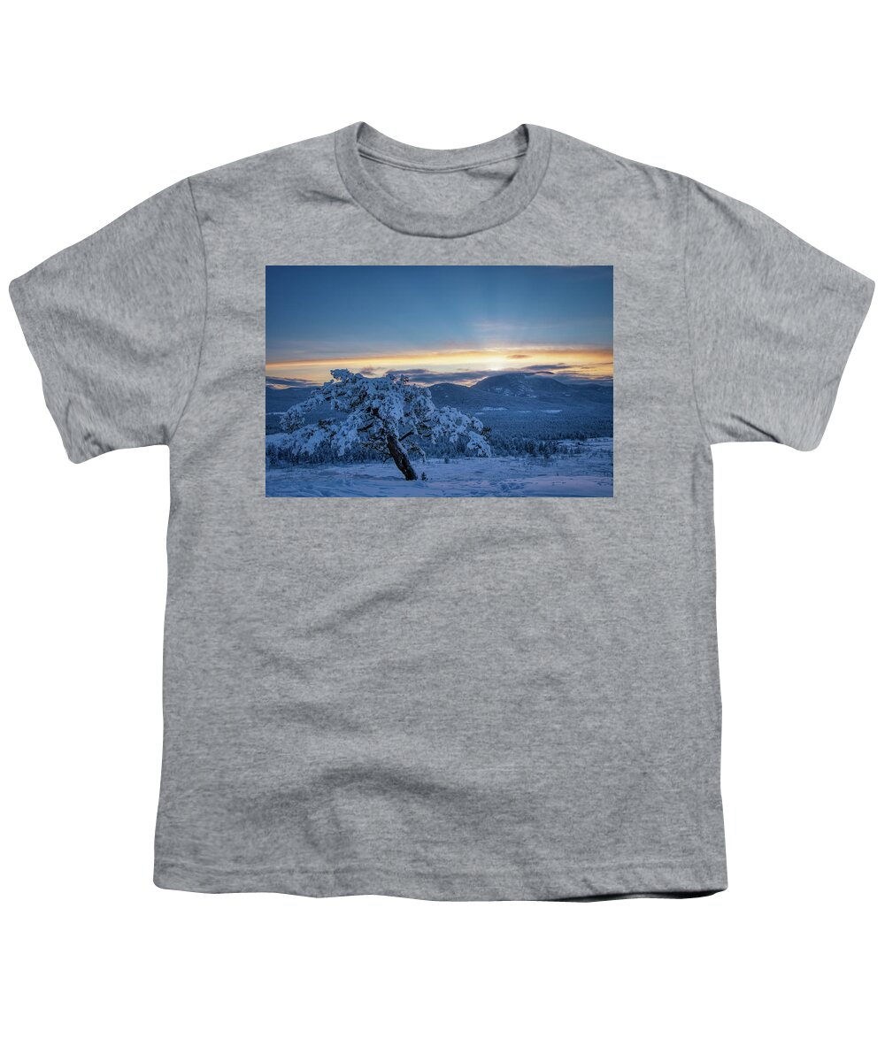 Tree Youth T-Shirt featuring the photograph Last sun #1 by Thomas Nay
