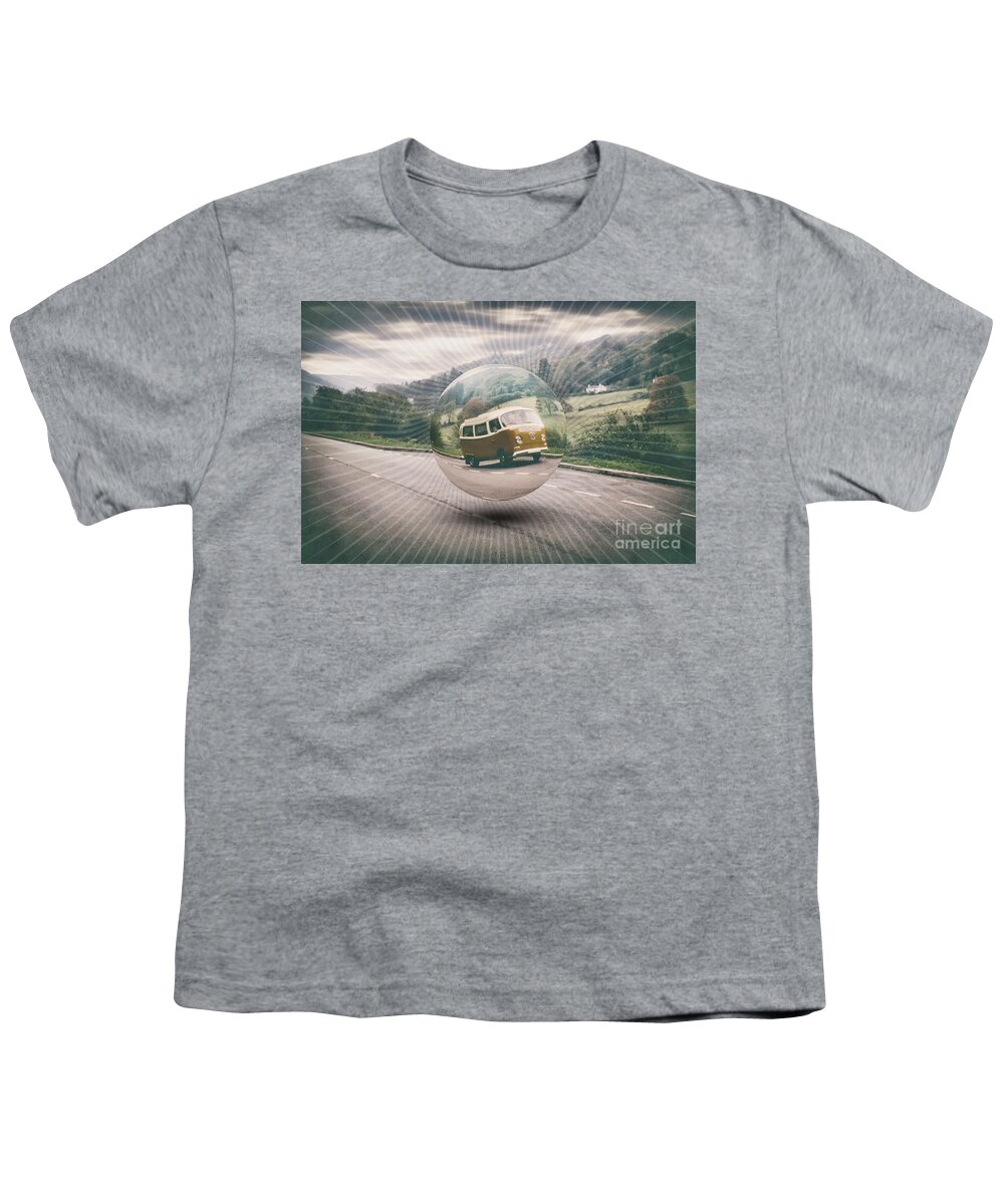 Road Trip Youth T-Shirt featuring the digital art Road Trip by Phil Perkins