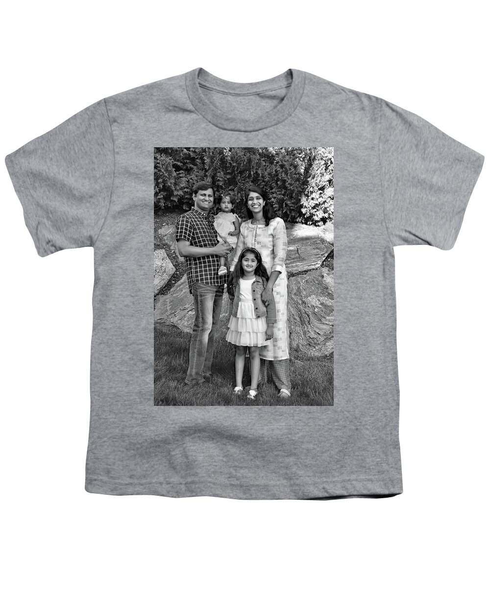 Family Youth T-Shirt featuring the photograph The G. Kumar Family #1 by Monika Salvan