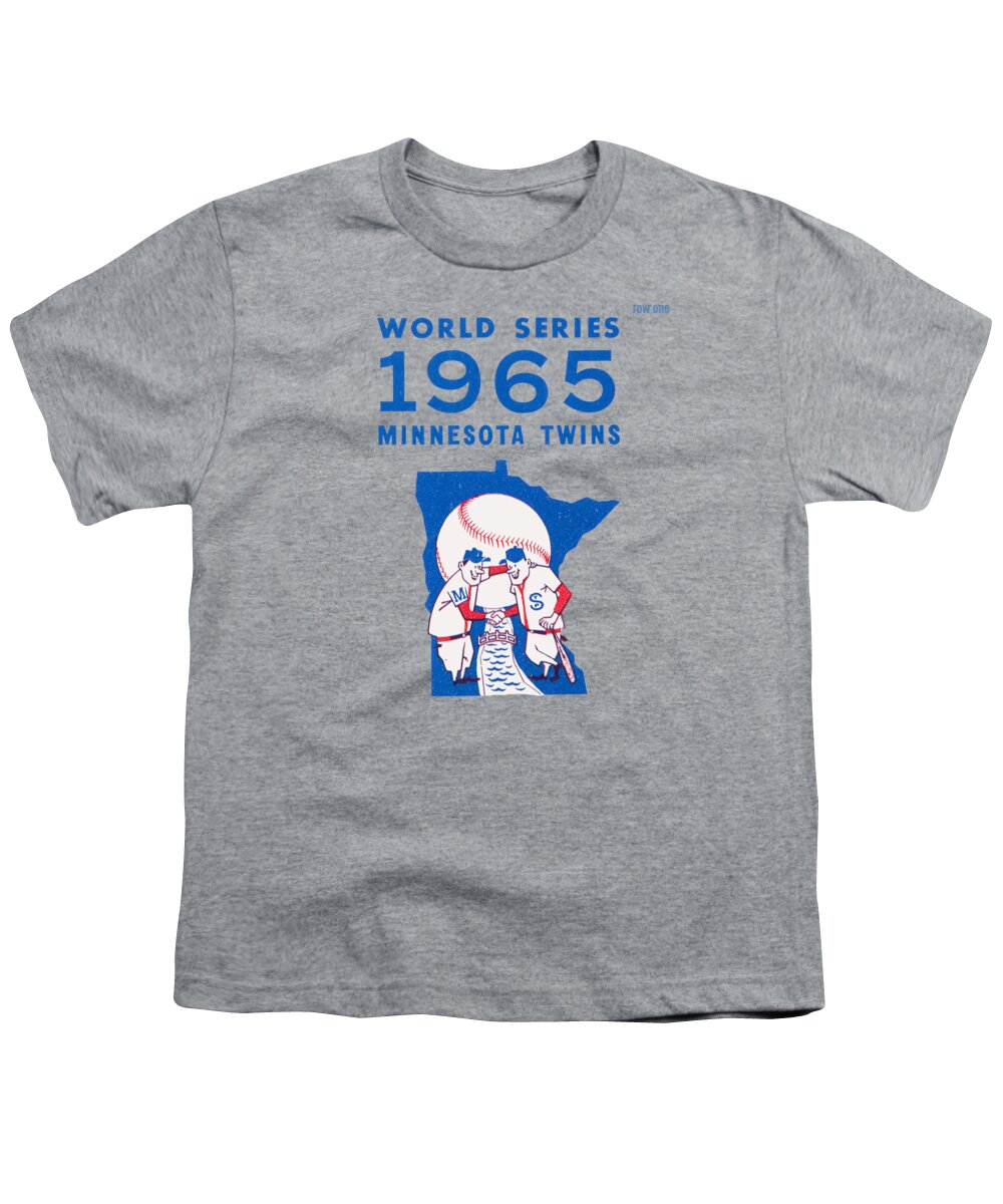 1965 Minnesota Twins World Series Art Youth T-Shirt