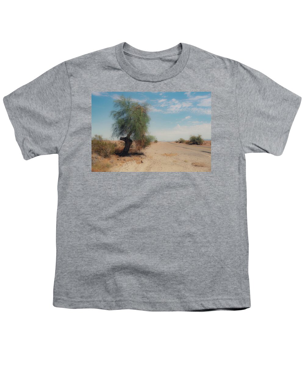 Arizona Desert Youth T-Shirt featuring the photograph A Touch of Green by Ray Devlin