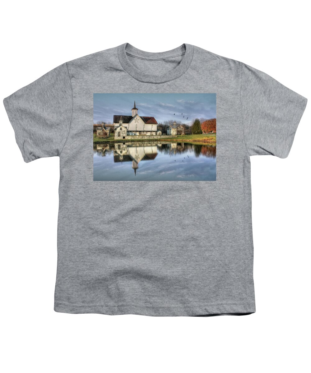 Barn Youth T-Shirt featuring the photograph Afternoon at the Star Barn by Lori Deiter
