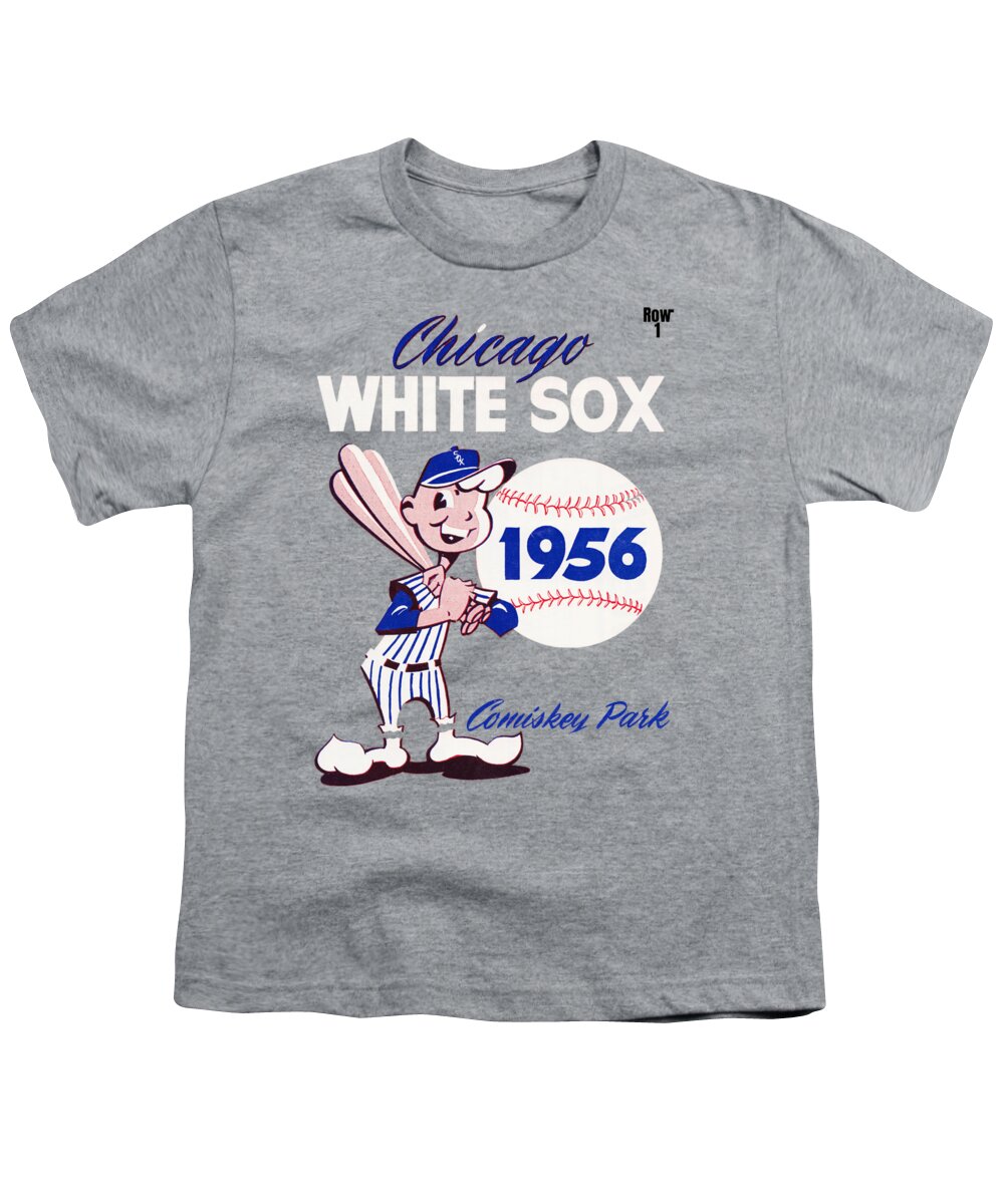 1956 Chicago White Sox Poster Youth T-Shirt by Row One Brand - Pixels