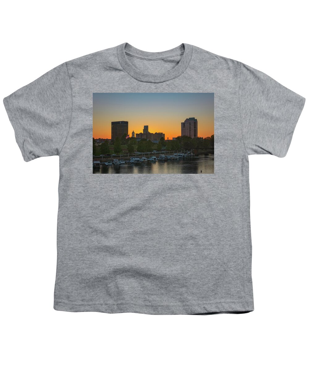 Sunset Youth T-Shirt featuring the photograph Augusta Sunset-1 by John Kirkland