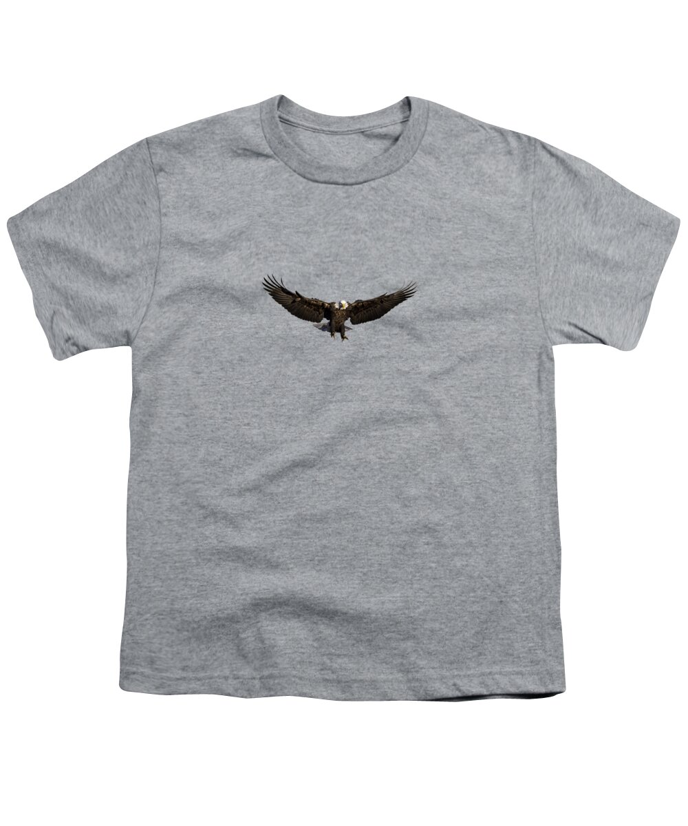 Raptor Youth T-Shirt featuring the photograph Bald Eagle png by Jeff Phillippi