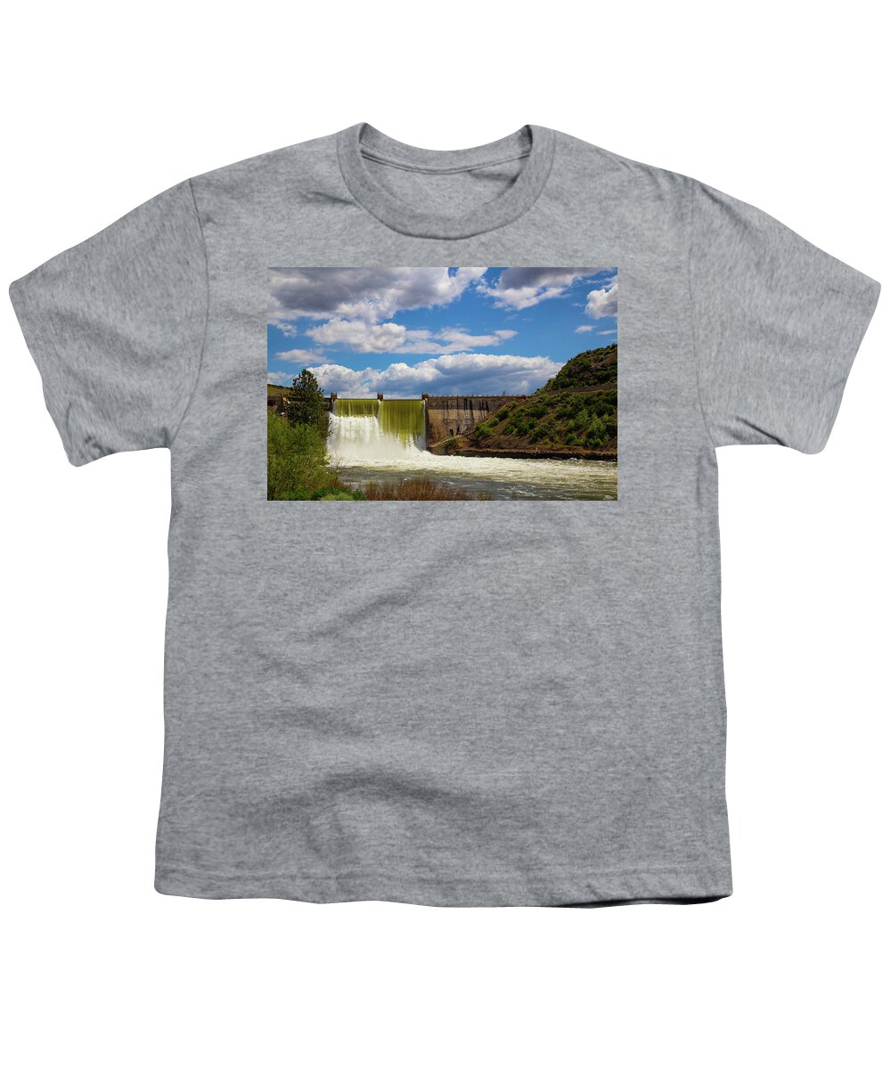 Idaho Youth T-Shirt featuring the photograph Black Canyon Diversion Dam, Idaho by Dart Humeston