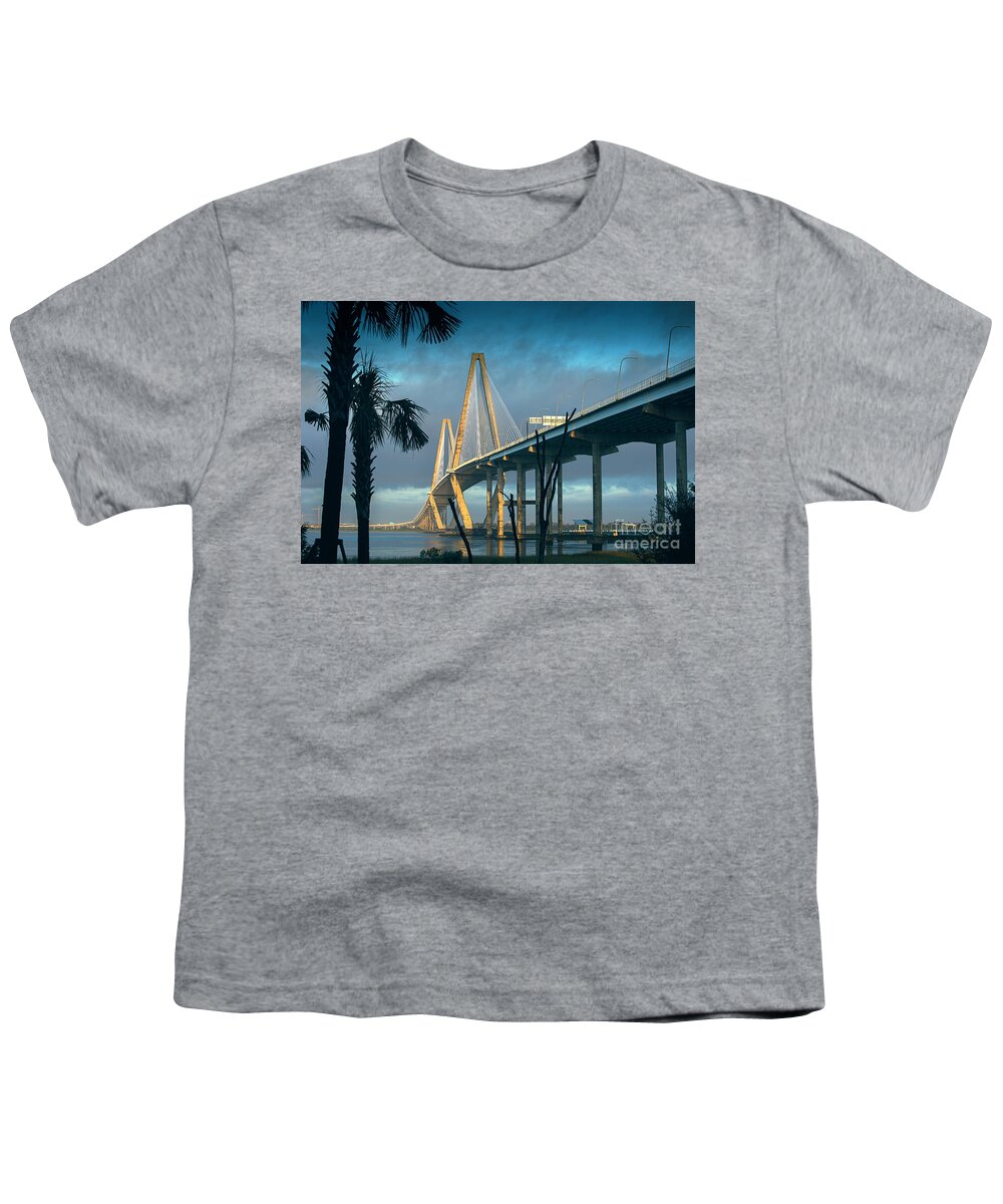 Bridge Youth T-Shirt featuring the photograph Bridge by Alan Riches