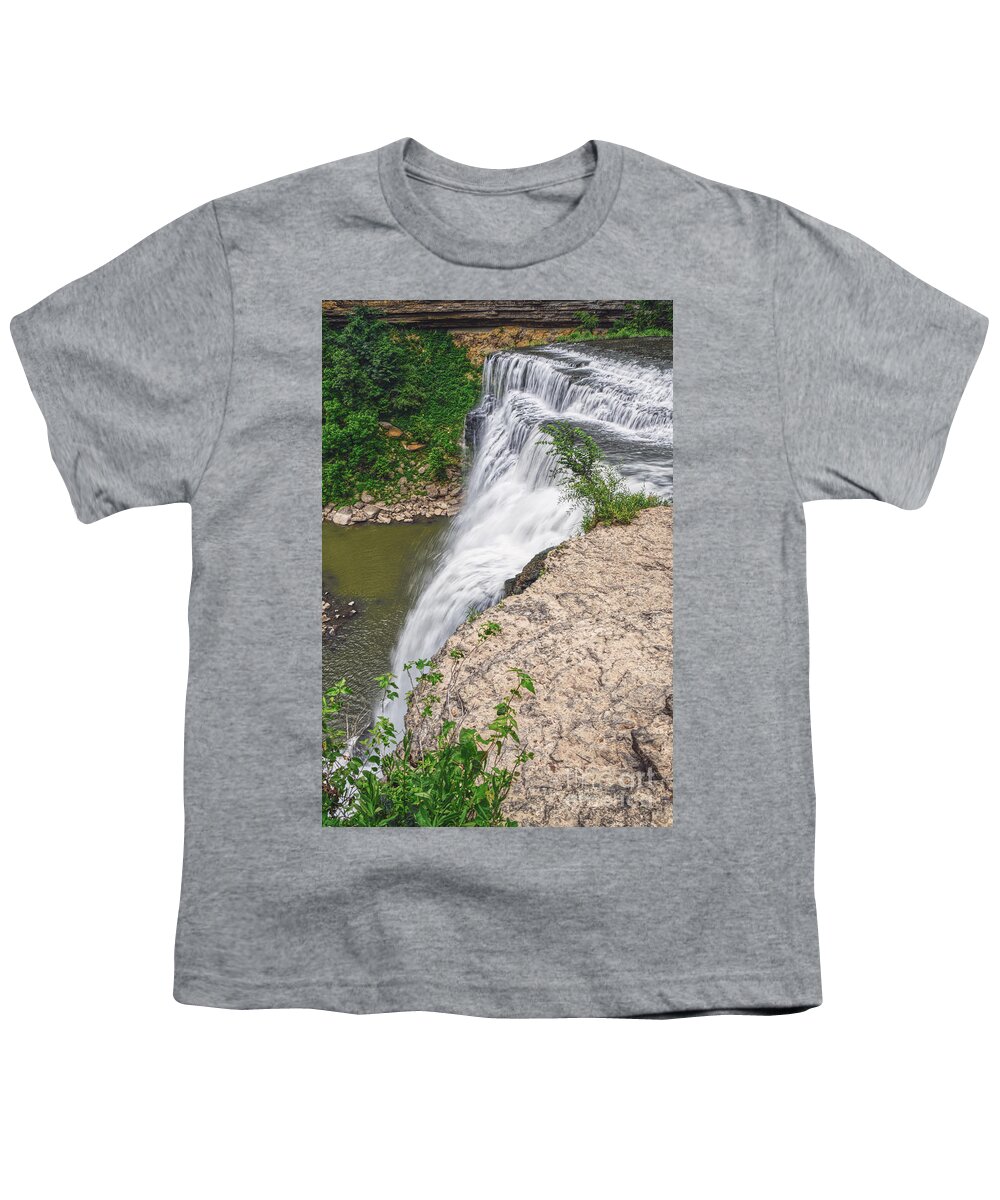 Burgess Falls State Park Youth T-Shirt featuring the photograph Burgess Falls 4 by Phil Perkins