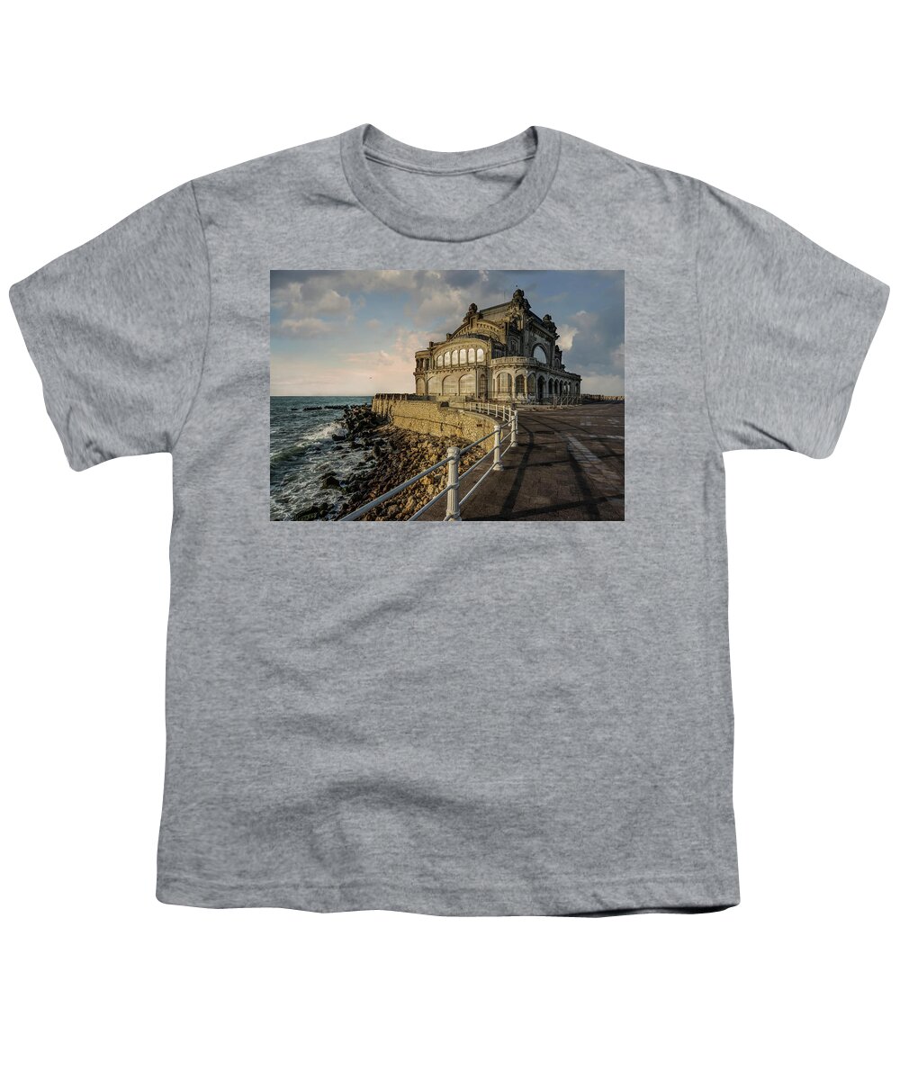 Casino Youth T-Shirt featuring the photograph Casino in Constanca by Jaroslaw Blaminsky