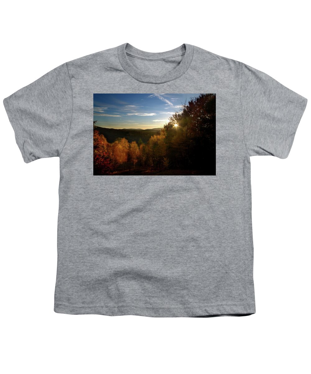 Sunrise Youth T-Shirt featuring the photograph Catskill Sunrise by Flinn Hackett