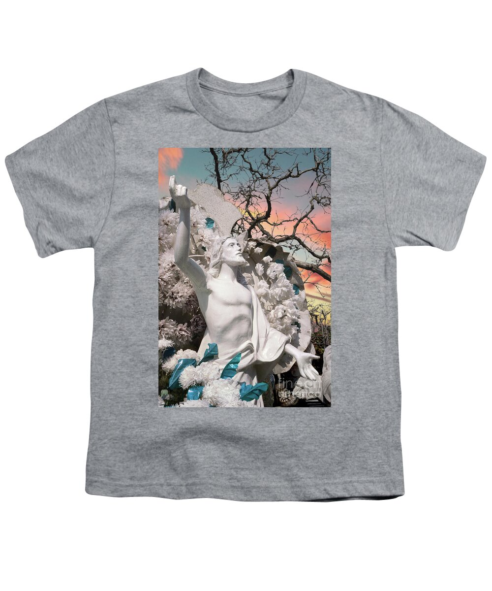 Easter Youth T-Shirt featuring the photograph Christ savior - Resurrection at Dawn by Sharon Hudson