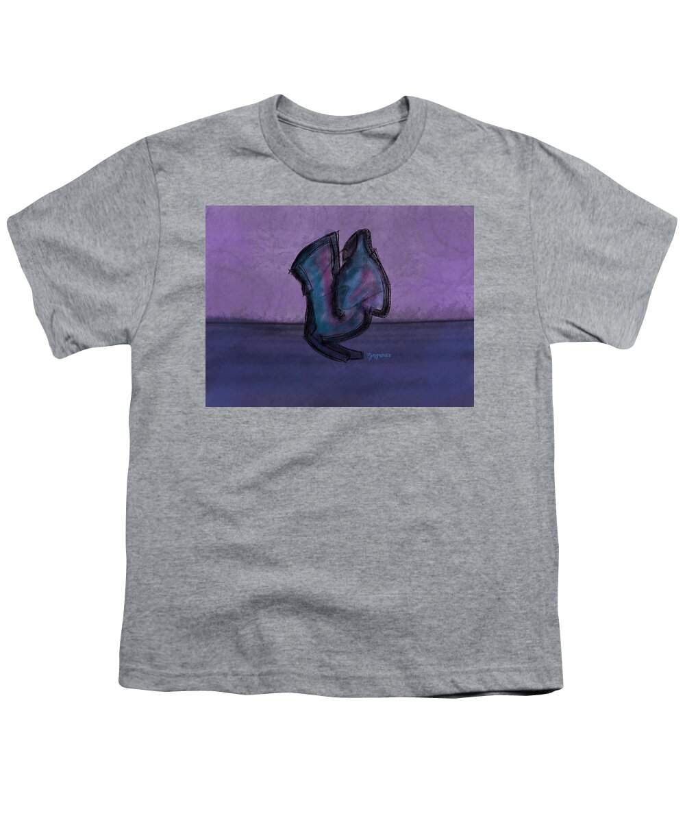 Cocoon Youth T-Shirt featuring the digital art Cocoon #9 by Ljev Rjadcenko