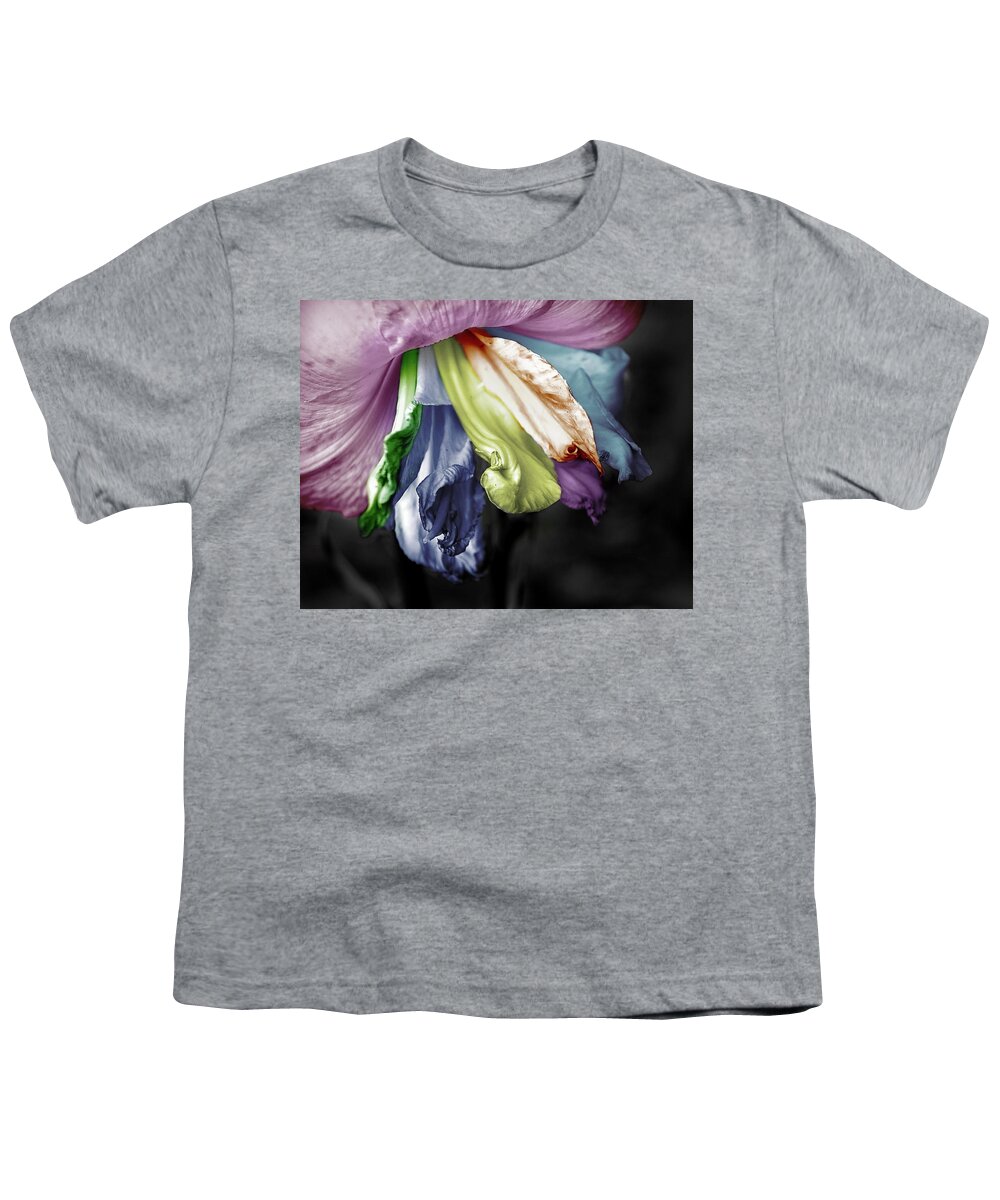 Lily Youth T-Shirt featuring the photograph Colored LIly 1 by M Kathleen Warren