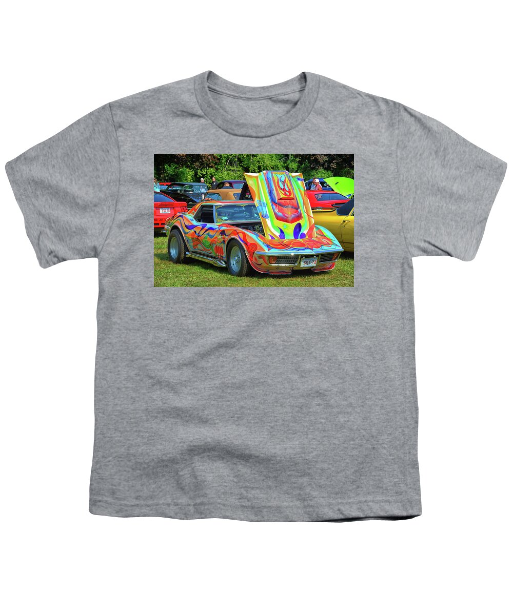 Car Youth T-Shirt featuring the photograph Colorful '69 Stingray by Mike Martin