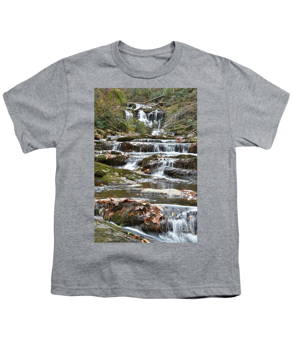 Conasauga Falls Youth T-Shirt featuring the photograph Conasauga Falls 7 by Phil Perkins