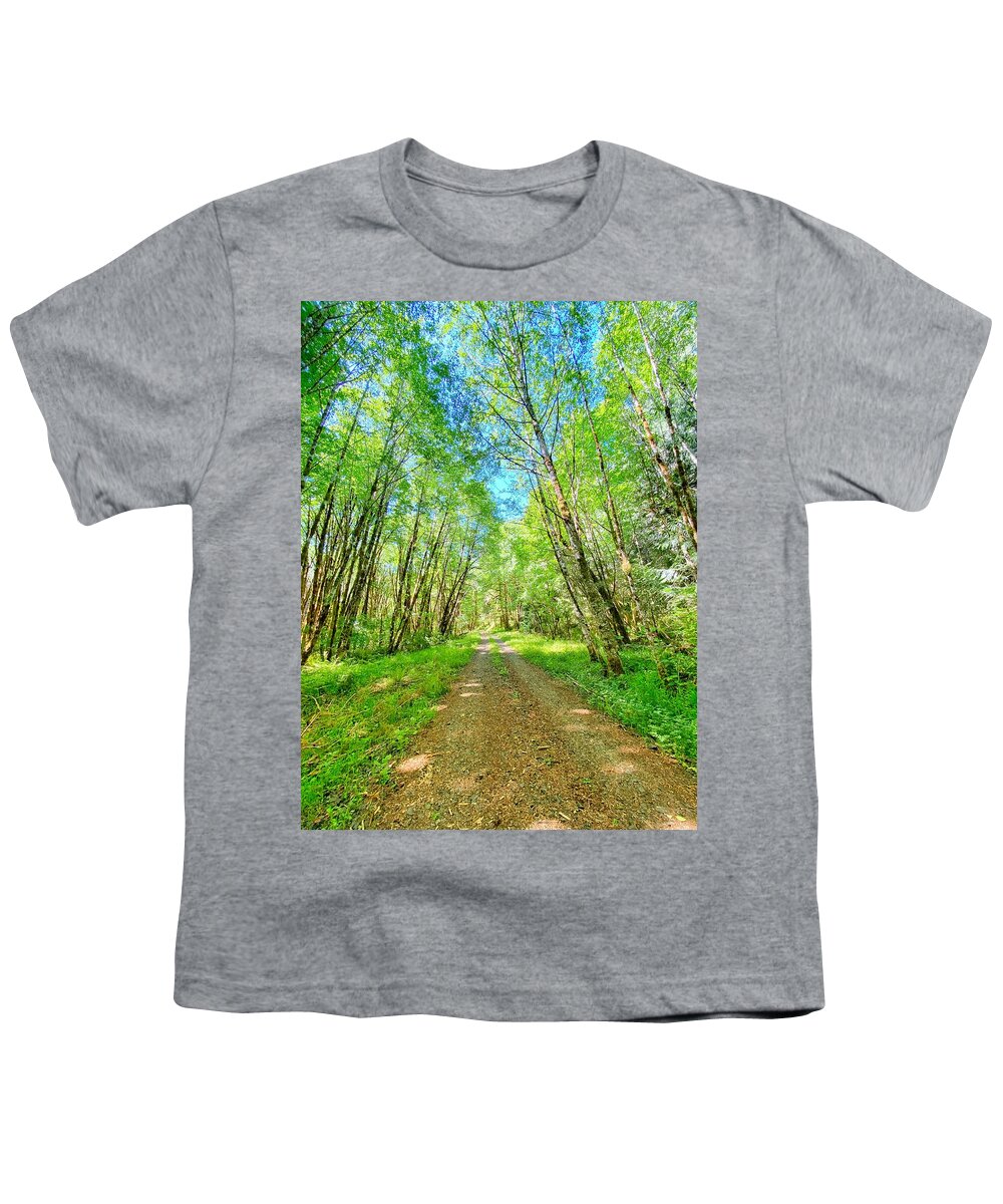 Country Lane Youth T-Shirt featuring the photograph Country Lane by Bonnie Bruno