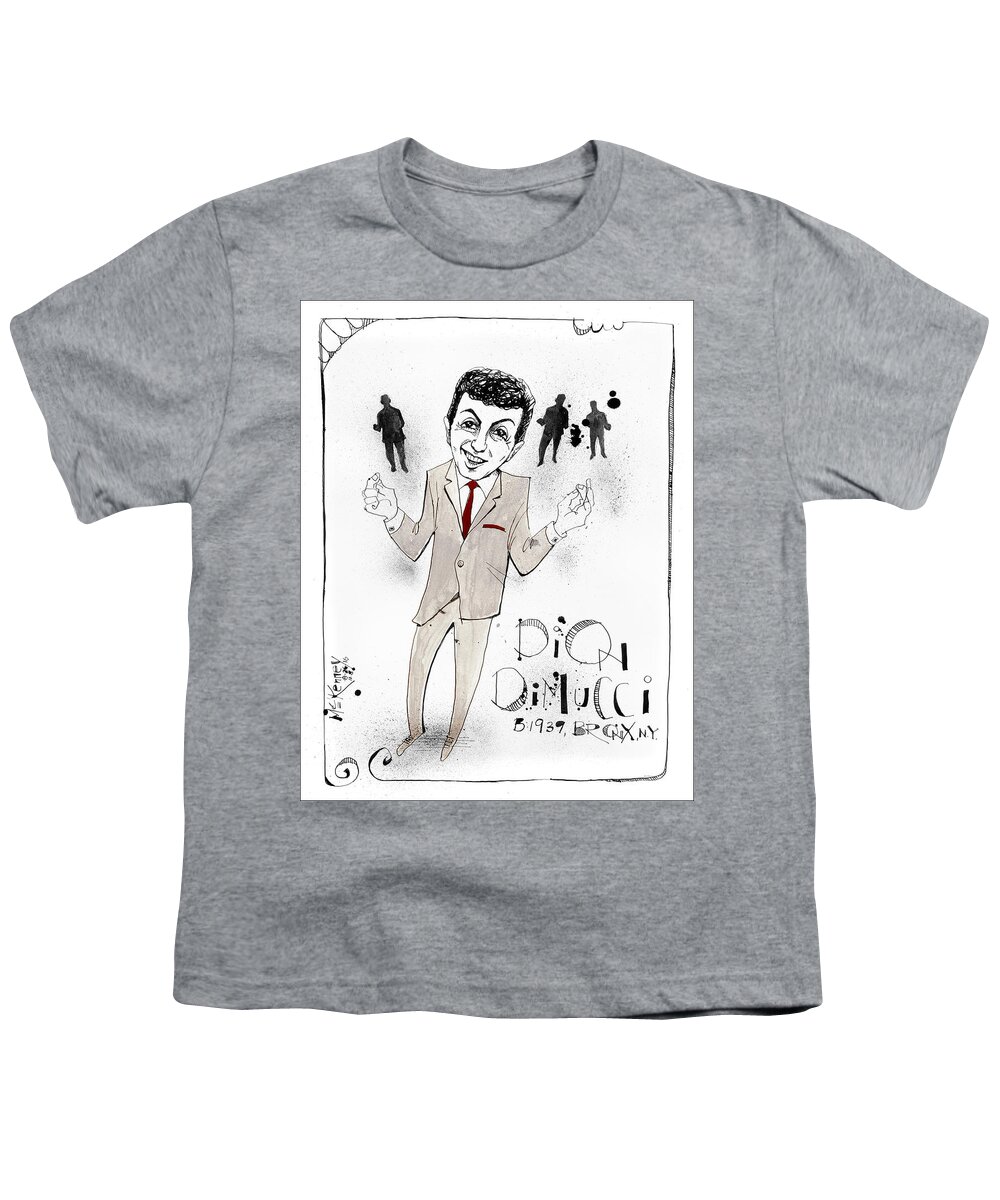  Youth T-Shirt featuring the drawing Dion DiMucci by Phil Mckenney