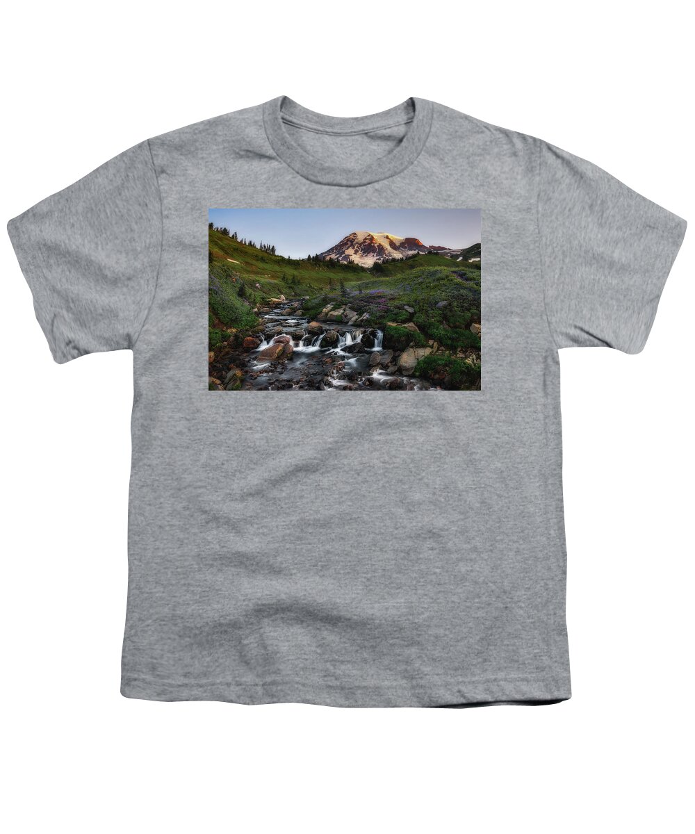 Edith Creek Youth T-Shirt featuring the photograph Edith Gone Wild by Ryan Manuel