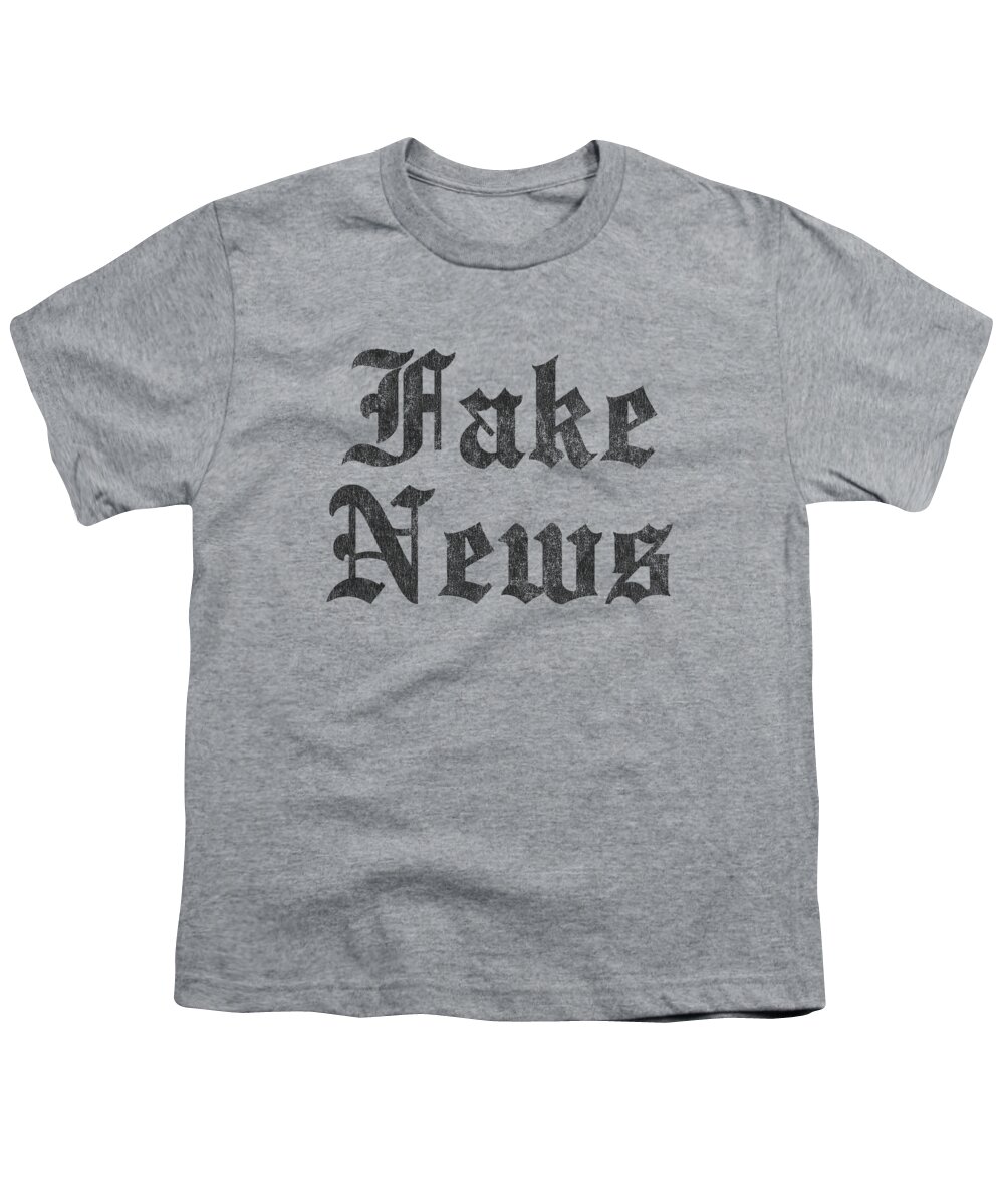 Cool Youth T-Shirt featuring the digital art Fake News Retro by Flippin Sweet Gear