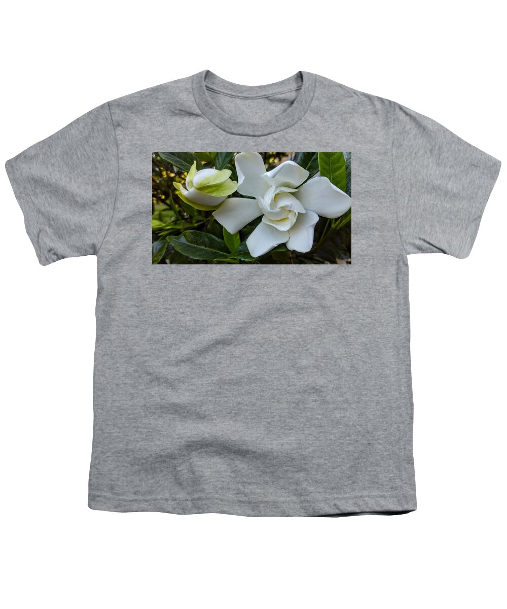  Youth T-Shirt featuring the photograph Gardenias by Heather E Harman