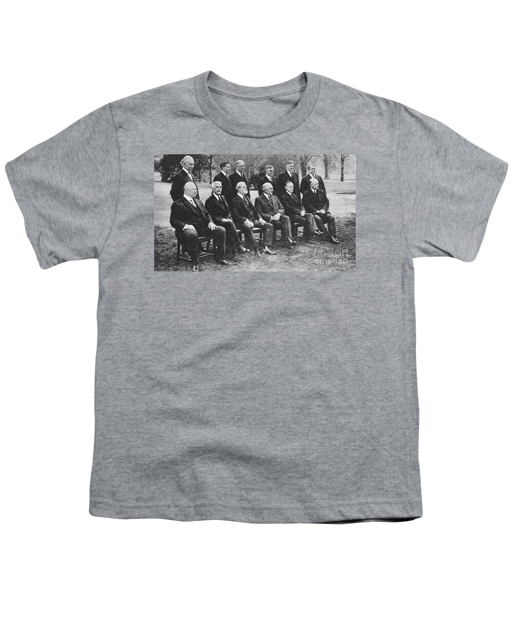 1921 Youth T-Shirt featuring the photograph Harding Cabinet, 1921 by Granger