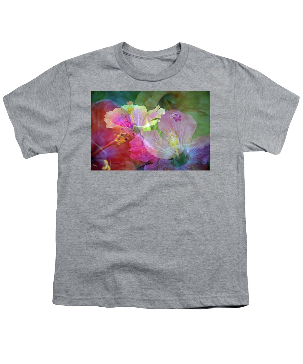 Flowers Youth T-Shirt featuring the photograph Hibiscus by M Kathleen Warren