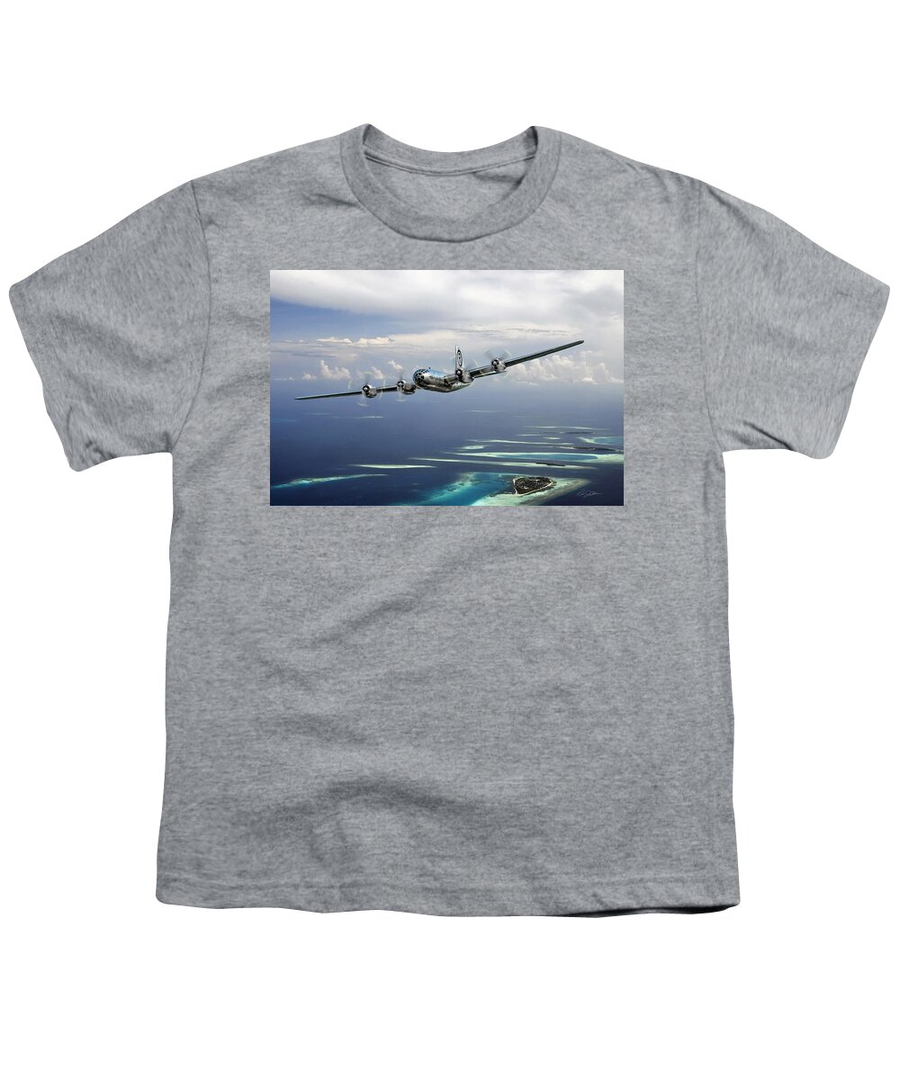 Aviation Youth T-Shirt featuring the digital art Hiroshima Mission by Peter Chilelli