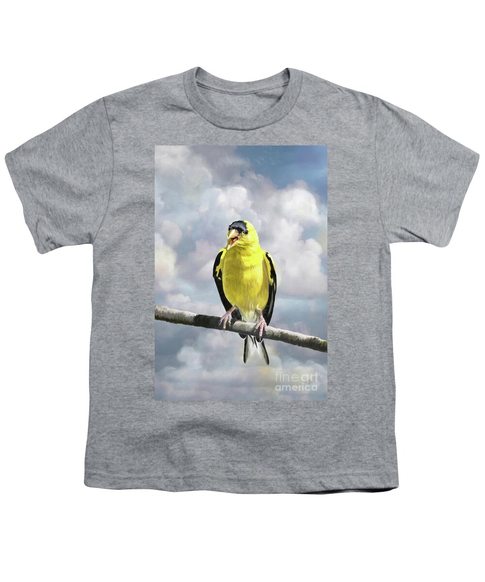 Bird Youth T-Shirt featuring the digital art Hot And Bothered by Lois Bryan