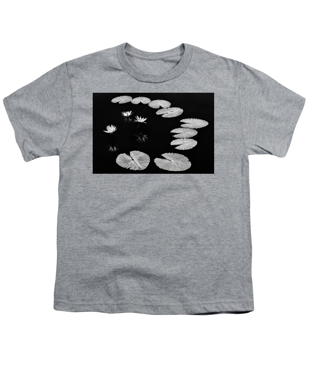 Water Lilies Youth T-Shirt featuring the photograph Invisible Connection by Elvira Peretsman
