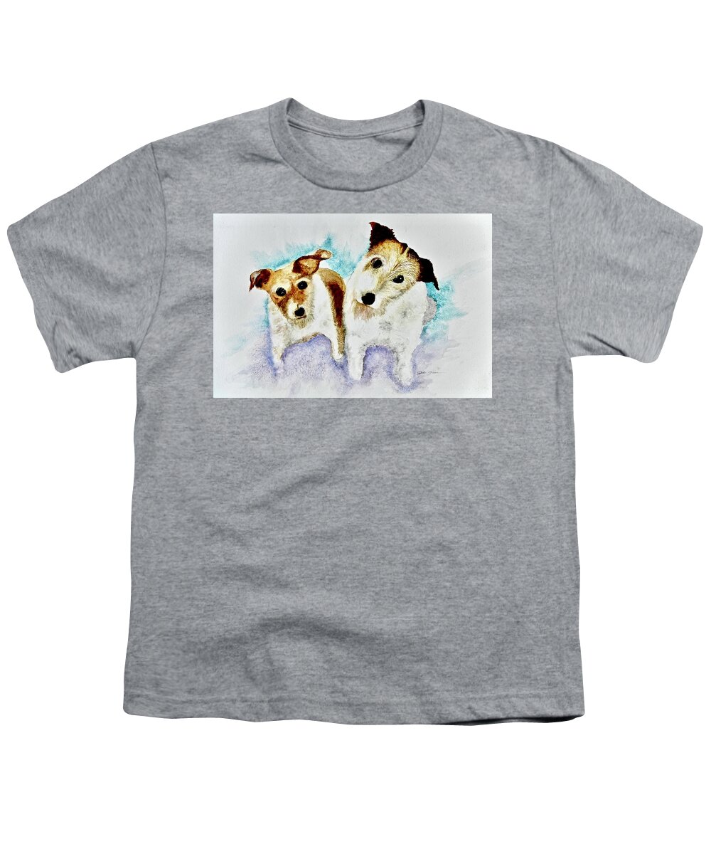  Youth T-Shirt featuring the painting Jack N Jill by John Glass