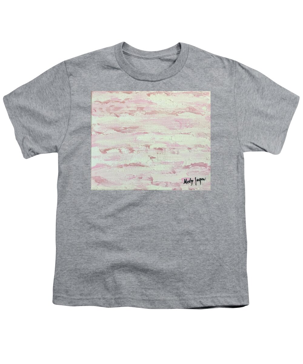 Pink Youth T-Shirt featuring the painting Kindness in Pink by Medge Jaspan