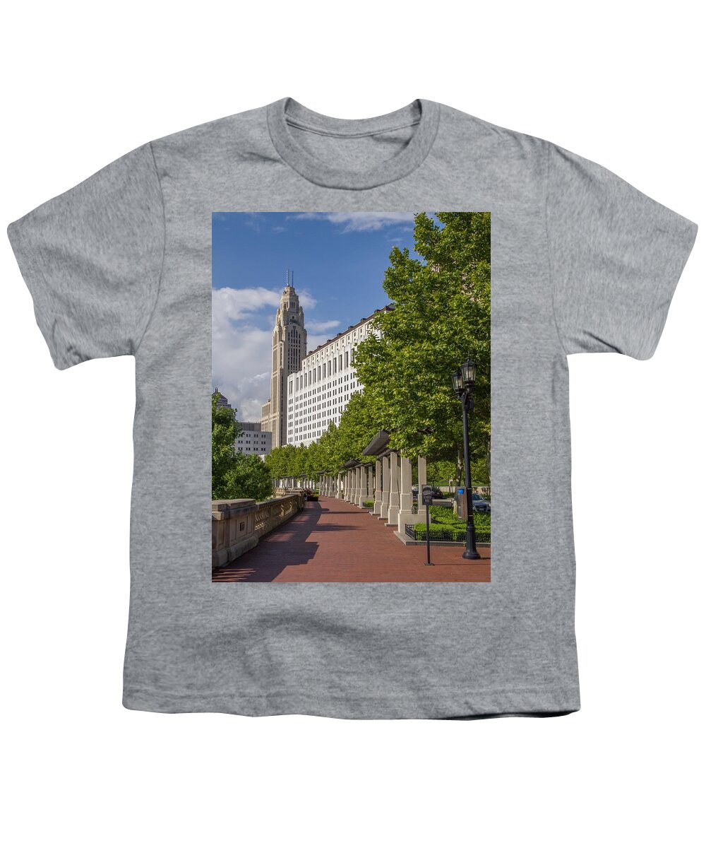Columbus Youth T-Shirt featuring the photograph Leveque Tower by Kevin Craft
