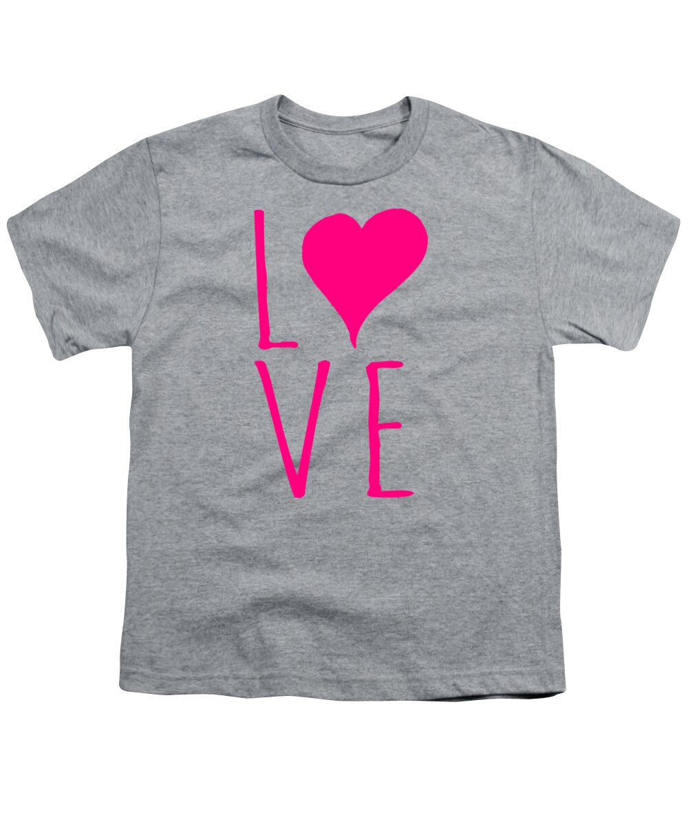 Cool Youth T-Shirt featuring the digital art Love Valentines Day Heart by Flippin Sweet Gear