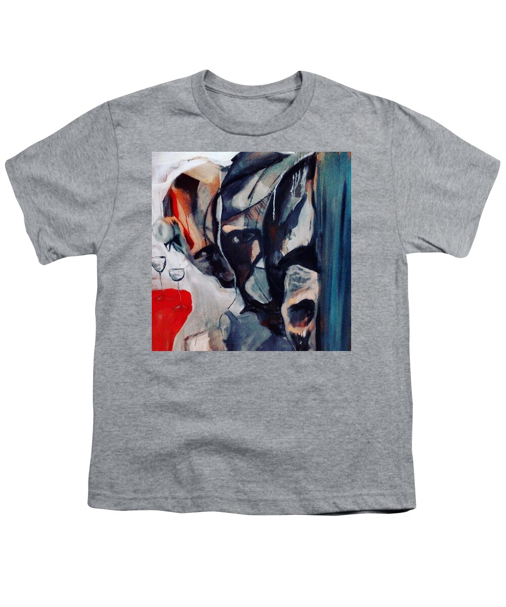 Abstract Youth T-Shirt featuring the painting MA5-Massoud Ahmed by Massoud Ahmad