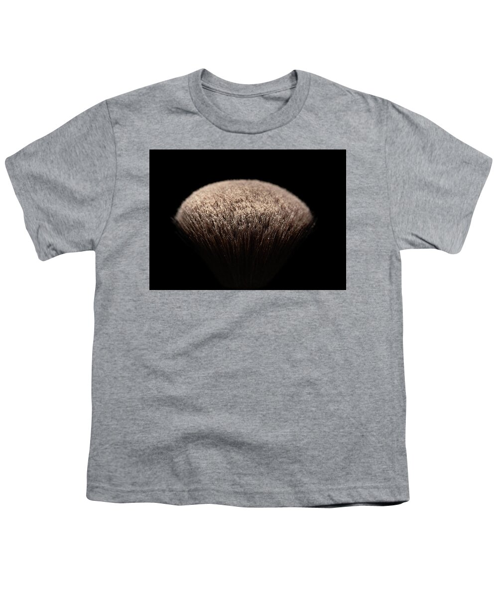Brush Youth T-Shirt featuring the photograph Makeup Brush Brown by Amelia Pearn