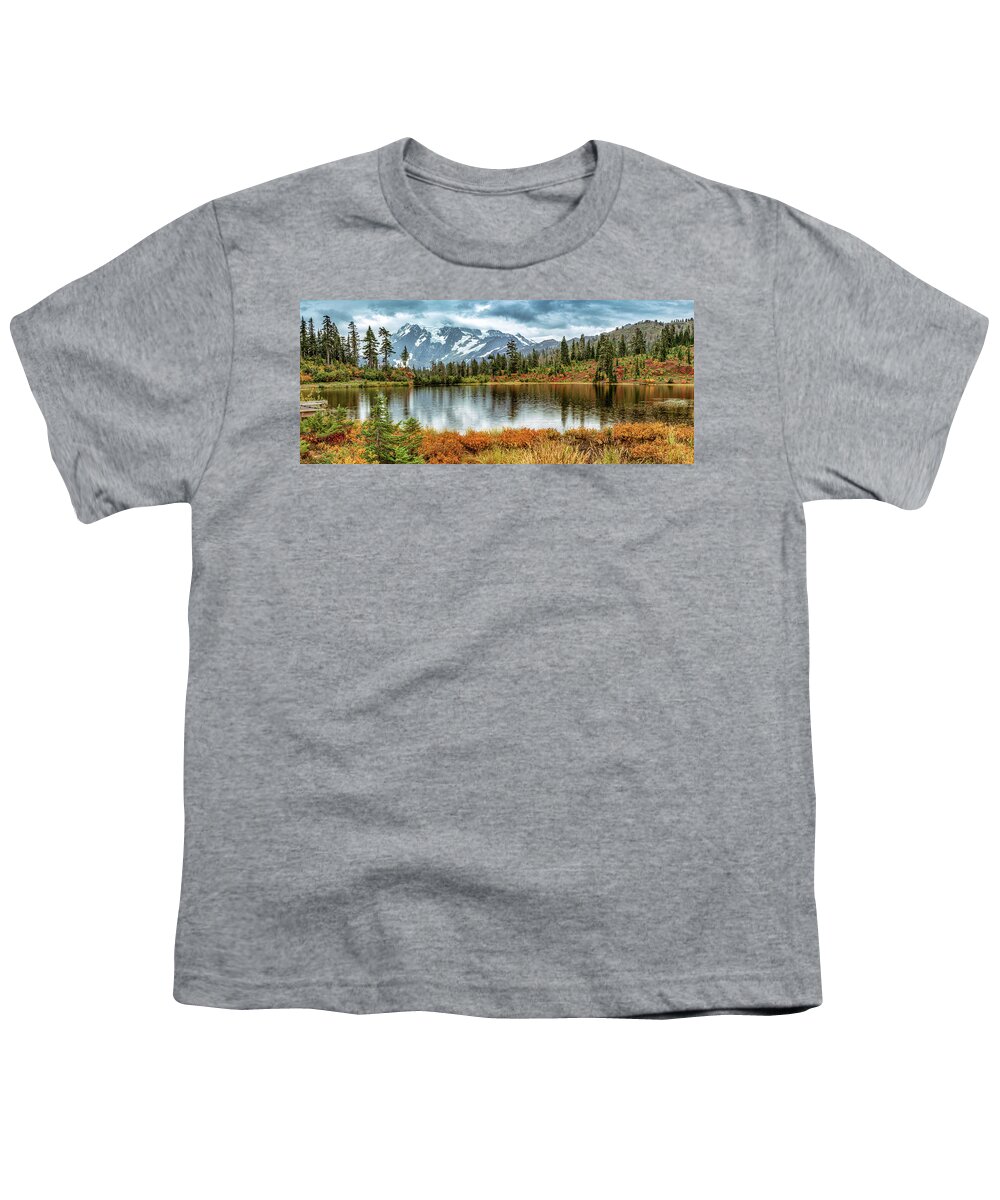 Fall Youth T-Shirt featuring the photograph Mt. Shuksan Fall by Tony Locke